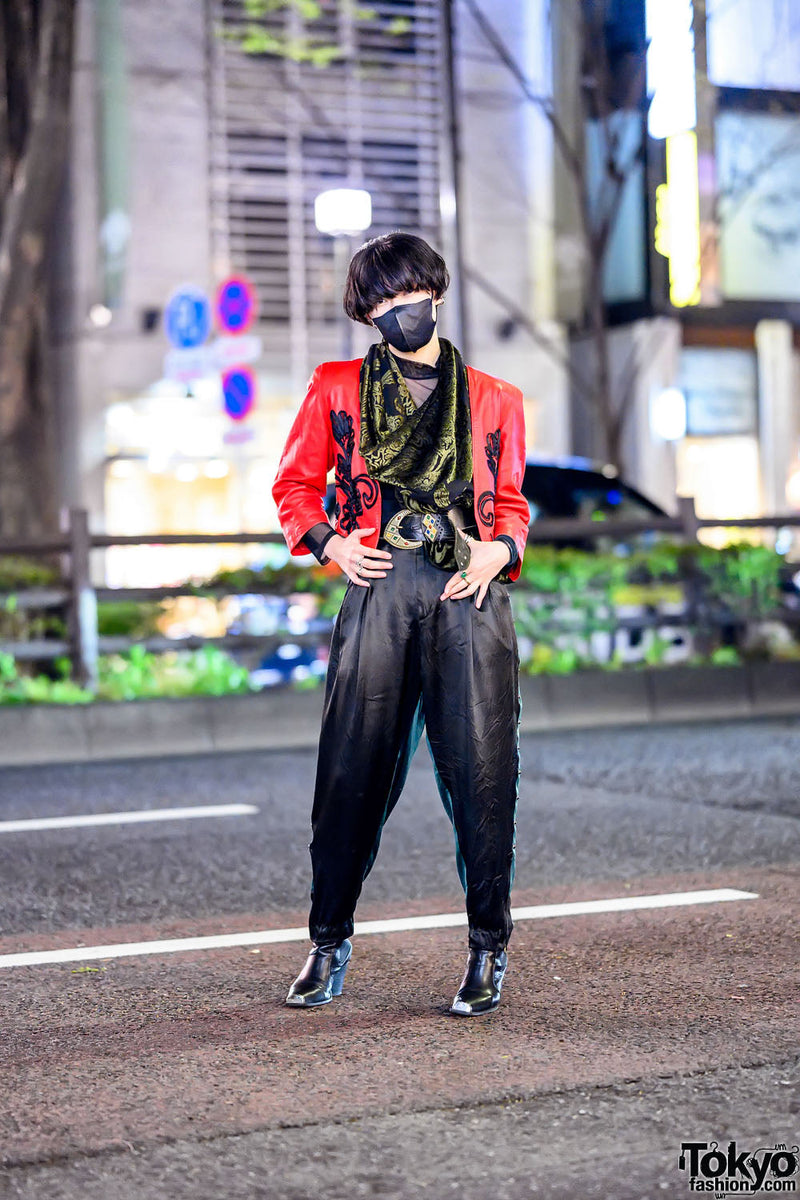 Red Tailcoat, Gold Brocade: Harajuku's Avant-Garde Dandy Menswear