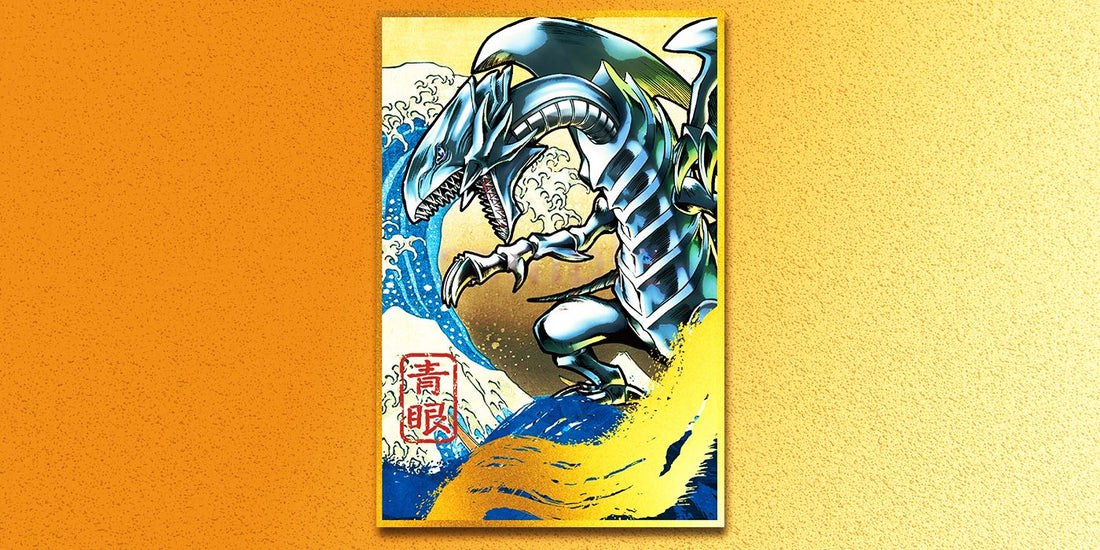 Yu-Gi-Oh Celebrates 25th Anniversary with Exclusive Blue-Eyes Ukiyo-e Collectible and Stamp Set - ChibiBytes