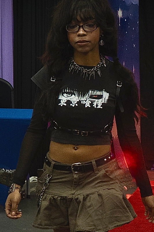 One Eyed King Crop Top - ChibiBytes