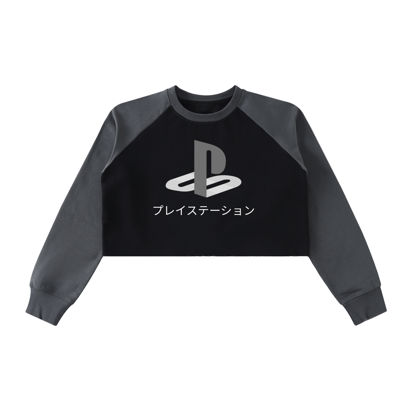 Play station Dropping Crop Sweatshirt