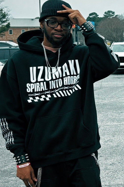 Spiral in Reverse - Heavy Hoodie - ChibiBytes