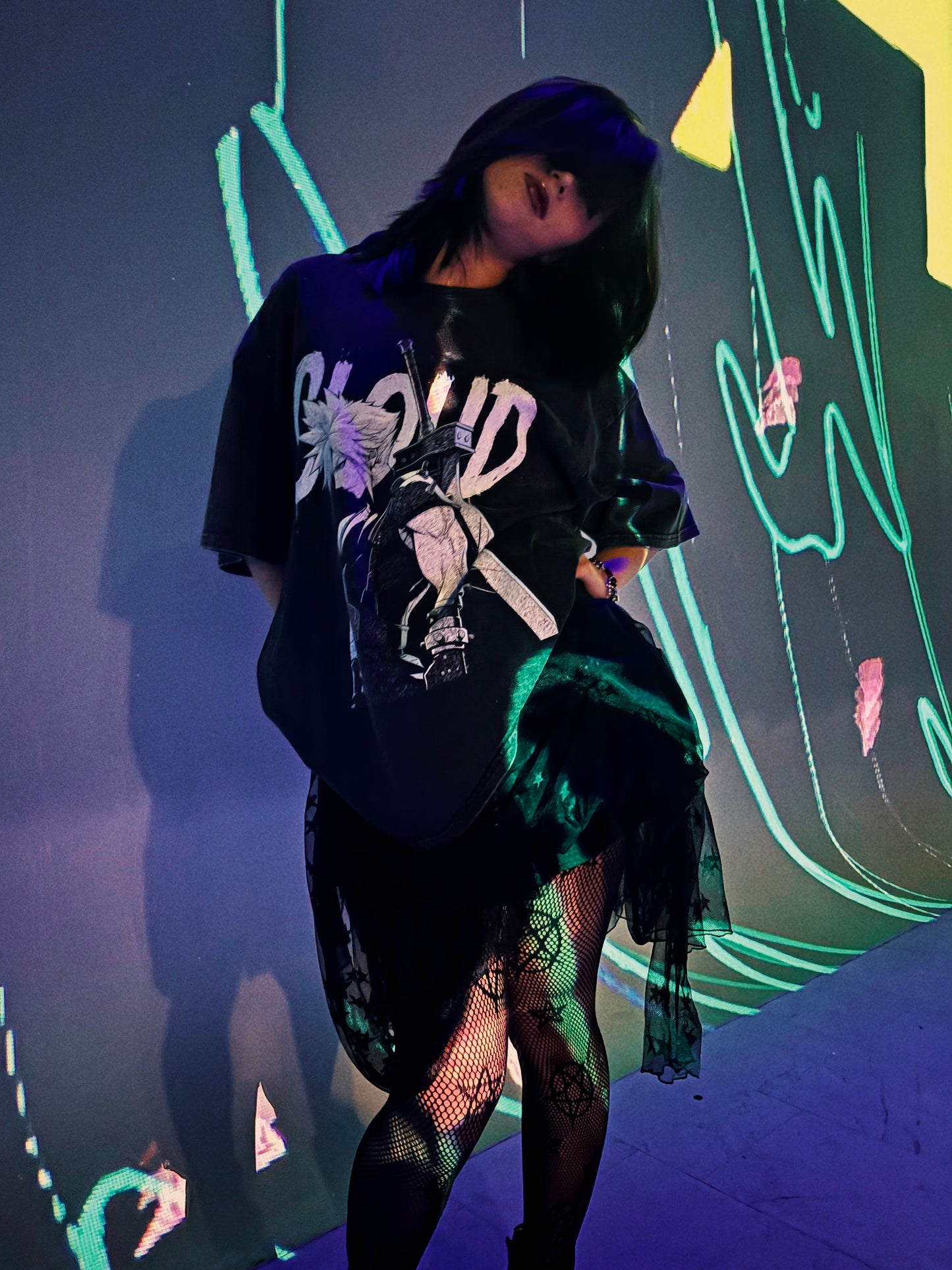 Spikey Head Oversized Vintage T-Shirt