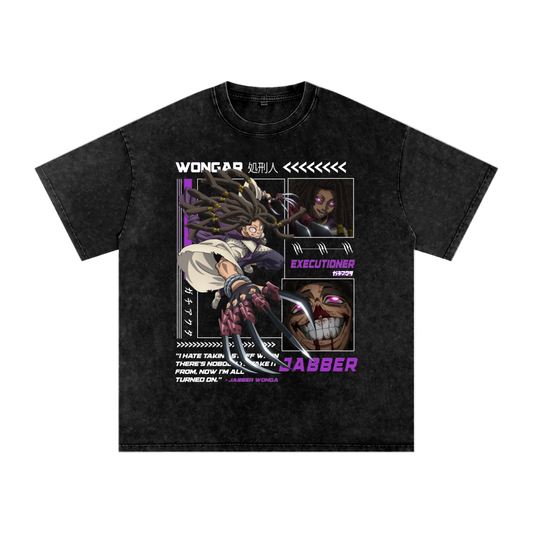 Jabber Wonger Snow Washed Oversized Cotton T-Shirt