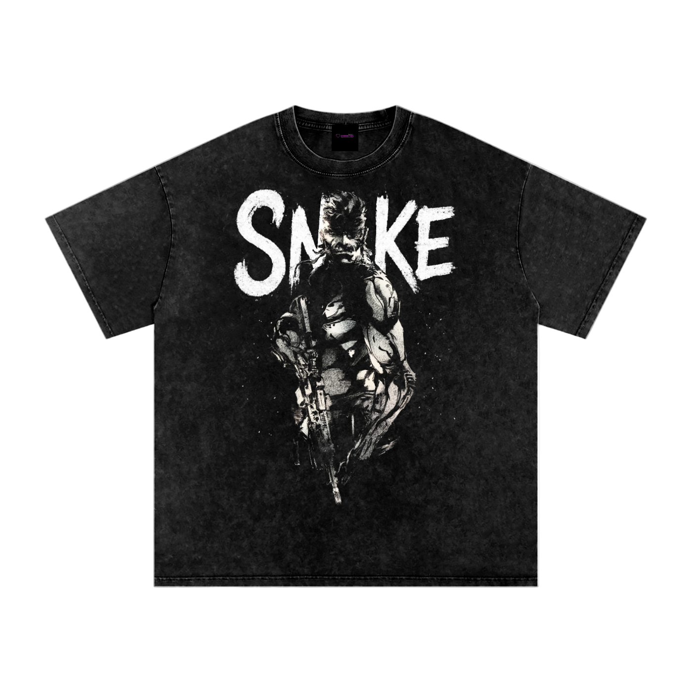 Solid Snake Oversized Vintage T-Shirt