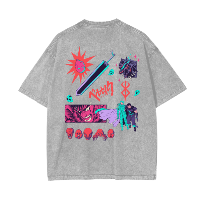 berserk japanese tshirt anime streetwear