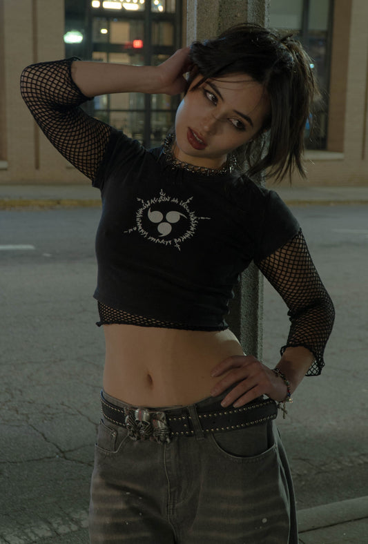 Curse Jutsu Tight Crop Top - ChibiBytes